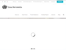 Tablet Screenshot of casamarianella.org